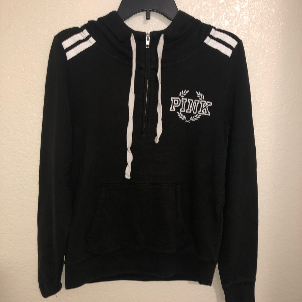 PINK- Black hoodie